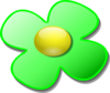 Green Game Marble Flower Clip Art